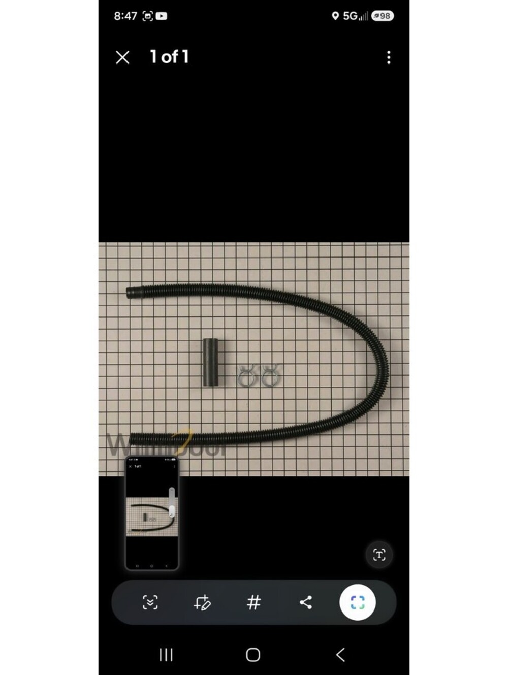 New Genuine OEM Whirlpool Washer Drain Hose Extension Kit DRNEXT4 SE5